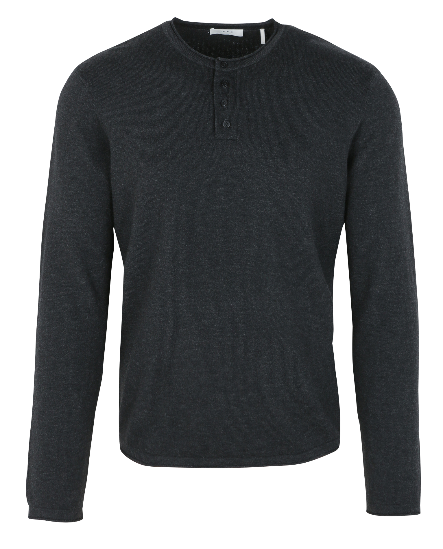 Pull droit boutonné | Gris