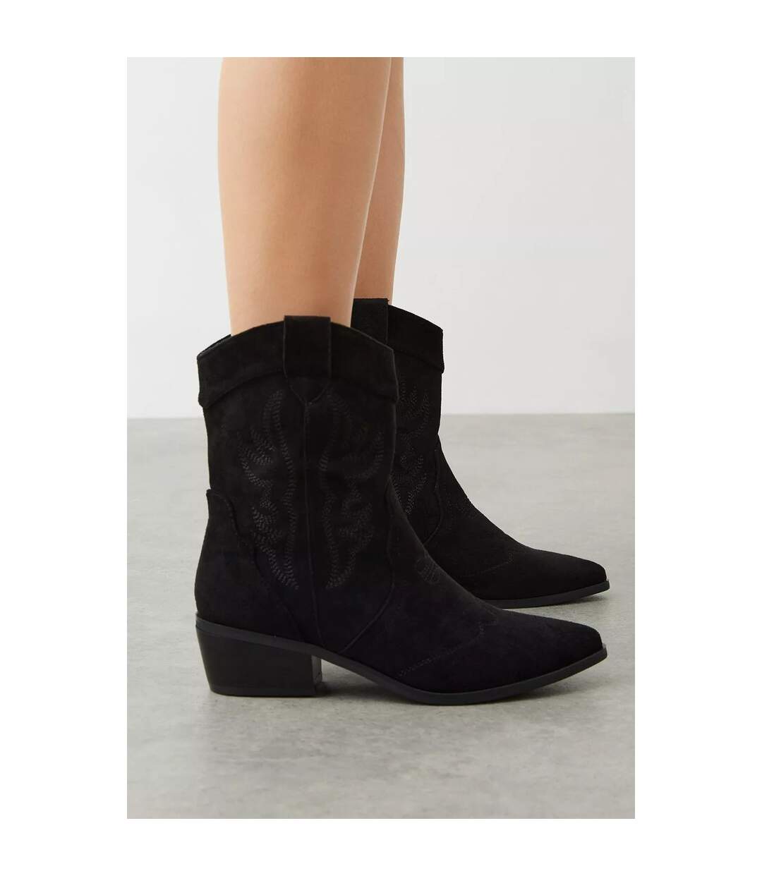 Dorothy Perkins - Botte de Cowboy ANITA - Femme (Noir) - UTDP1481