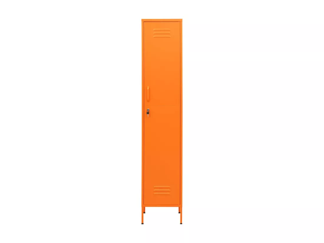 Armoire à casiers Orange 35x46x180 Acier