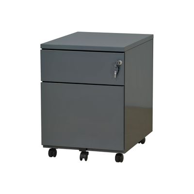 Caisson mobile - 2 tiroirs - anthracite - 56,7 x 54,1 x 41,8 cm