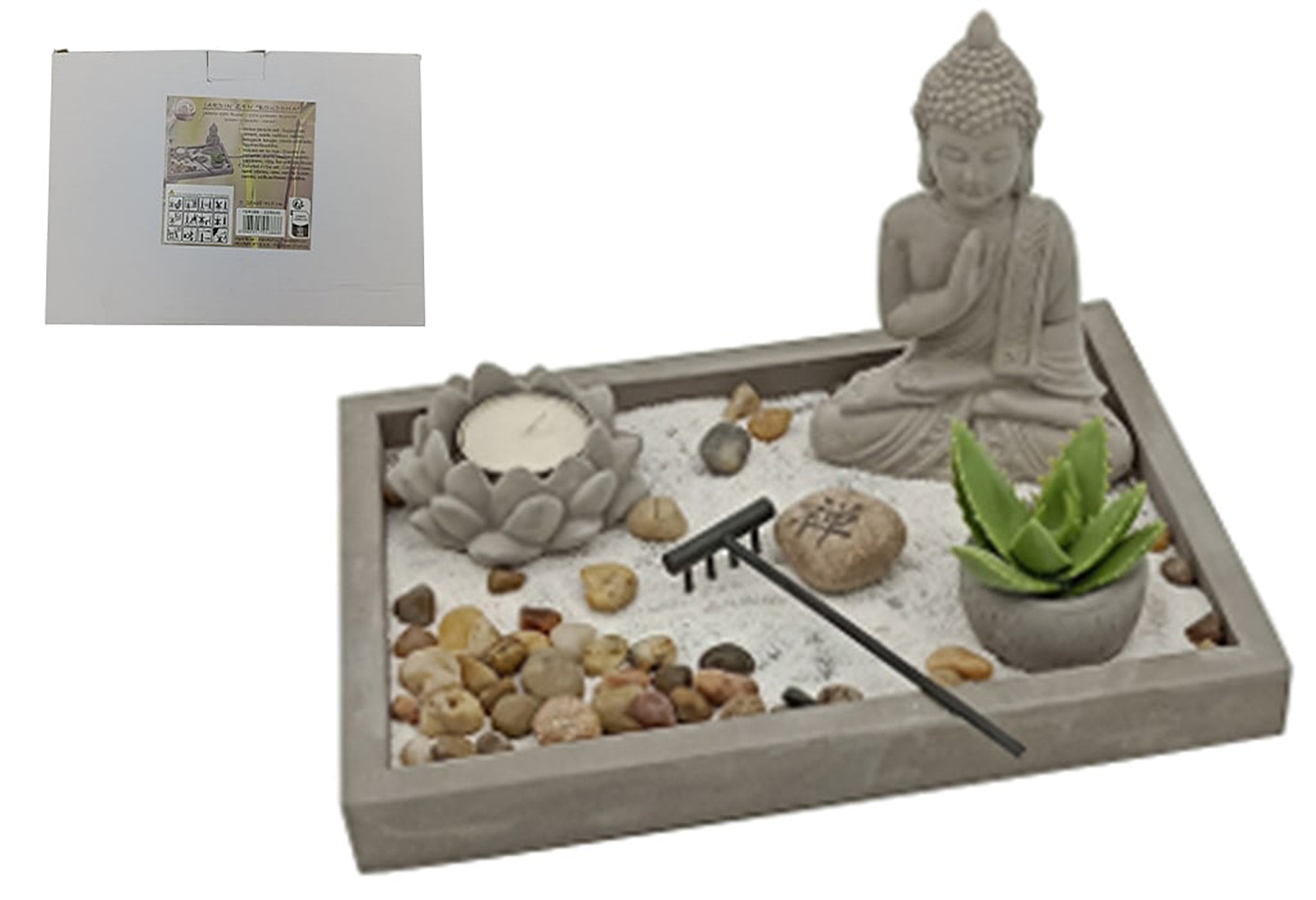 JARDIN ZEN CIMENT 25X18CM