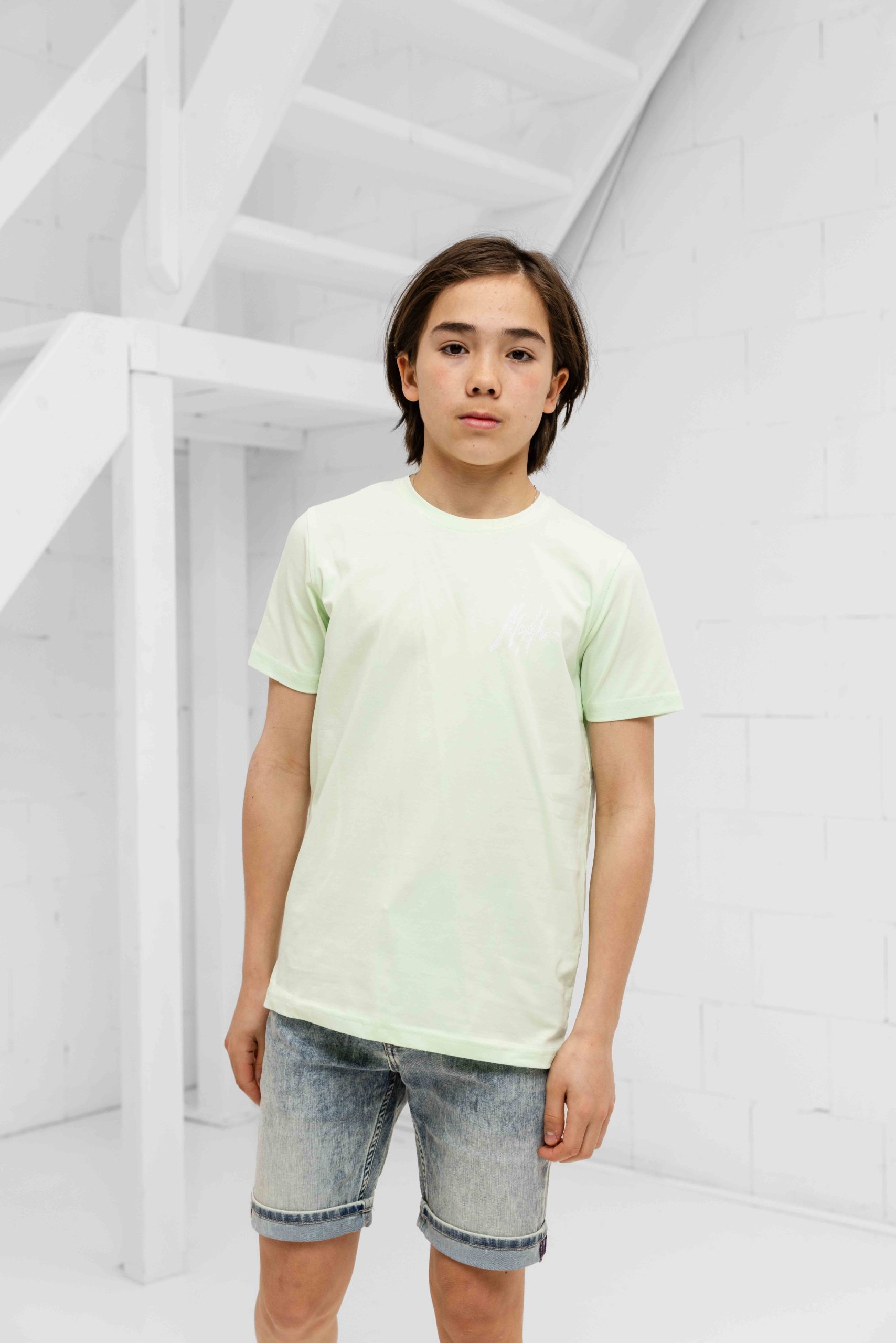 Malelions 3D Wave T-Shirt Kids Mintgroen