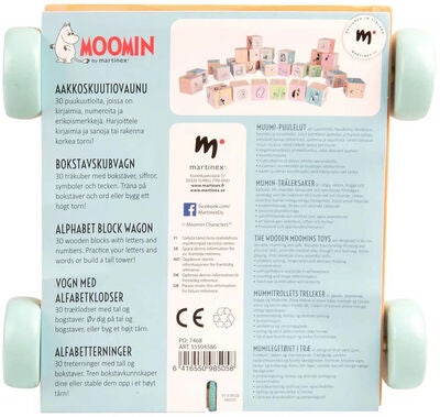 Mummitrollet Bokstavkuber i En Vogn