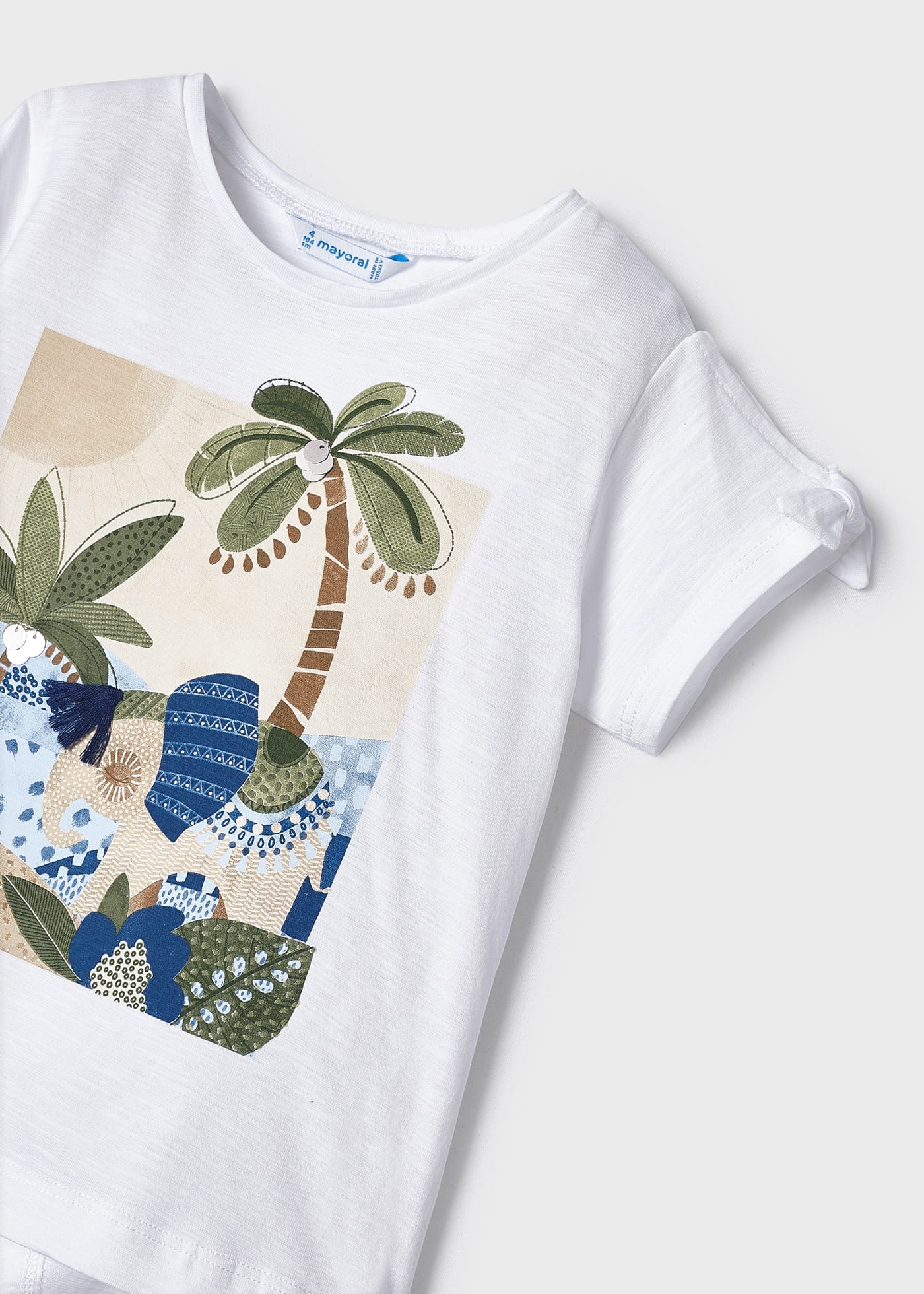 Conjunto de duas peças em algodão sustentável para meninas
