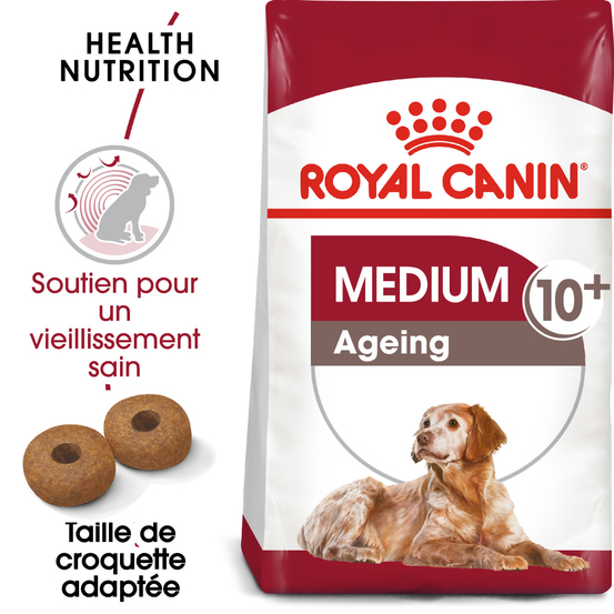 Croquettes chien +10 ans Medium Ageing 10+ 15kg