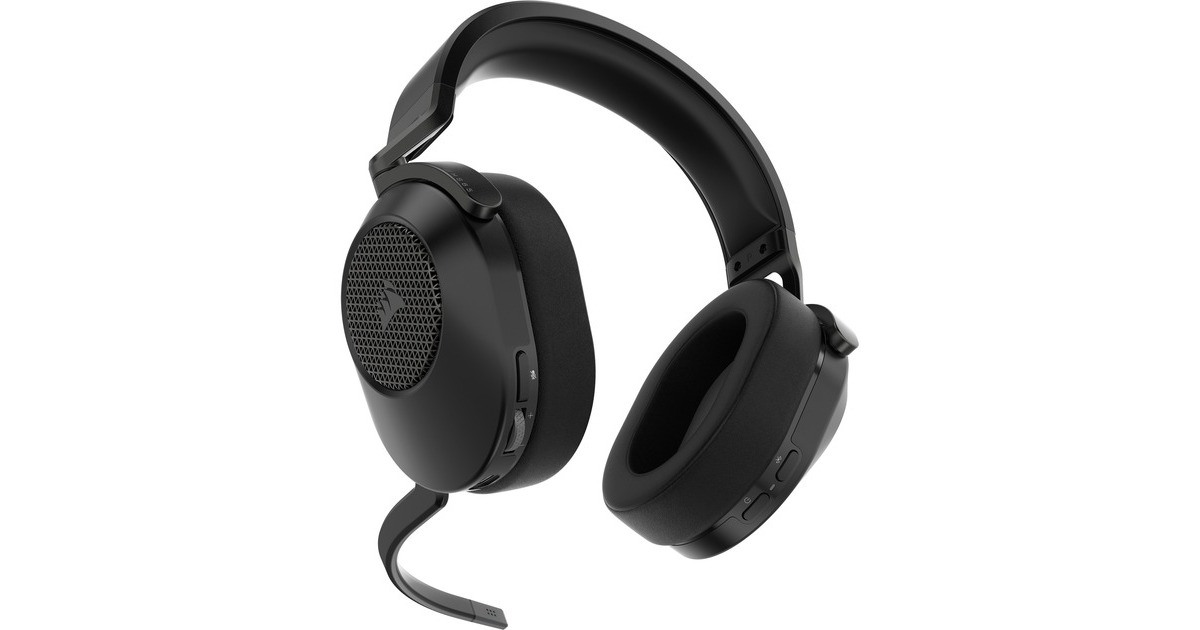 CorsairHS65 WIRELESS over-ear gaming headset  (Carbon, Bluetooth 5.2, 2,4 GHz USB, Pc, PlayStation 5)