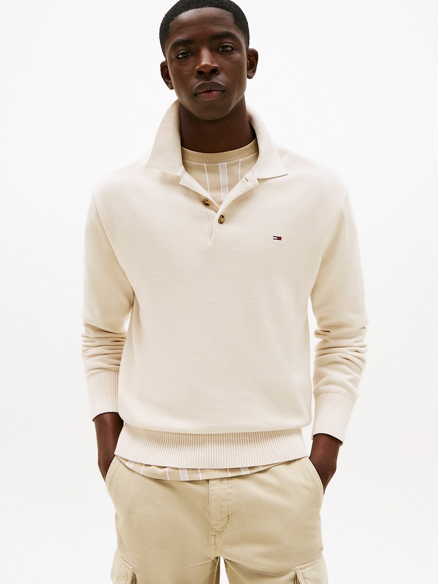 TOMMY JEANS<br>Suéter com fechamento de botões