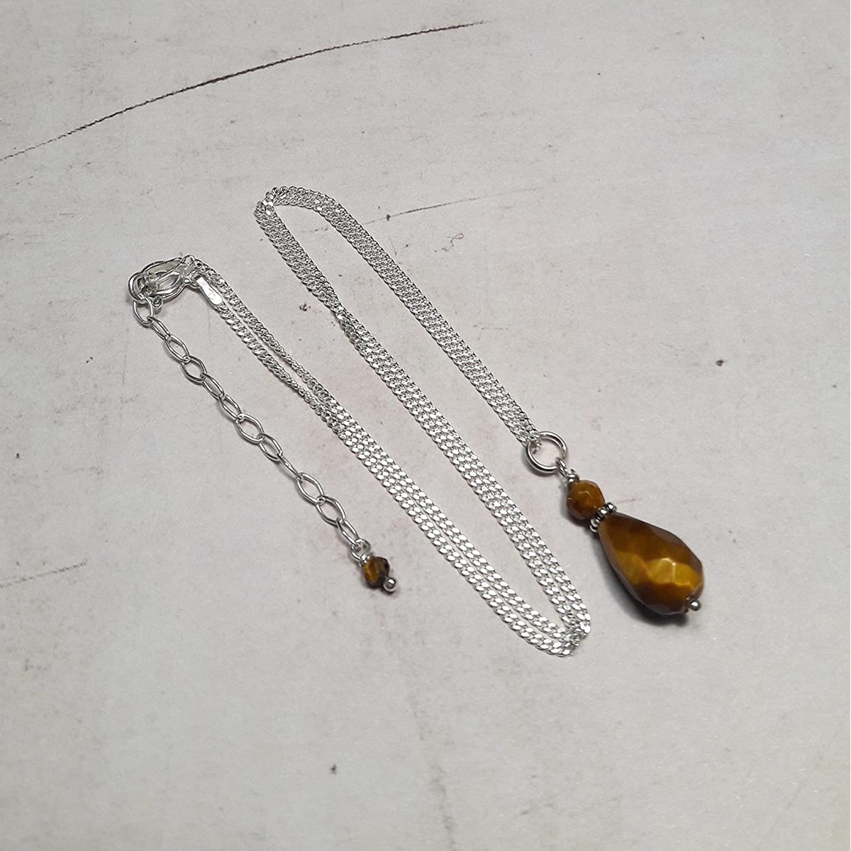 Collier Iara Oeil de Tigre Argent 925