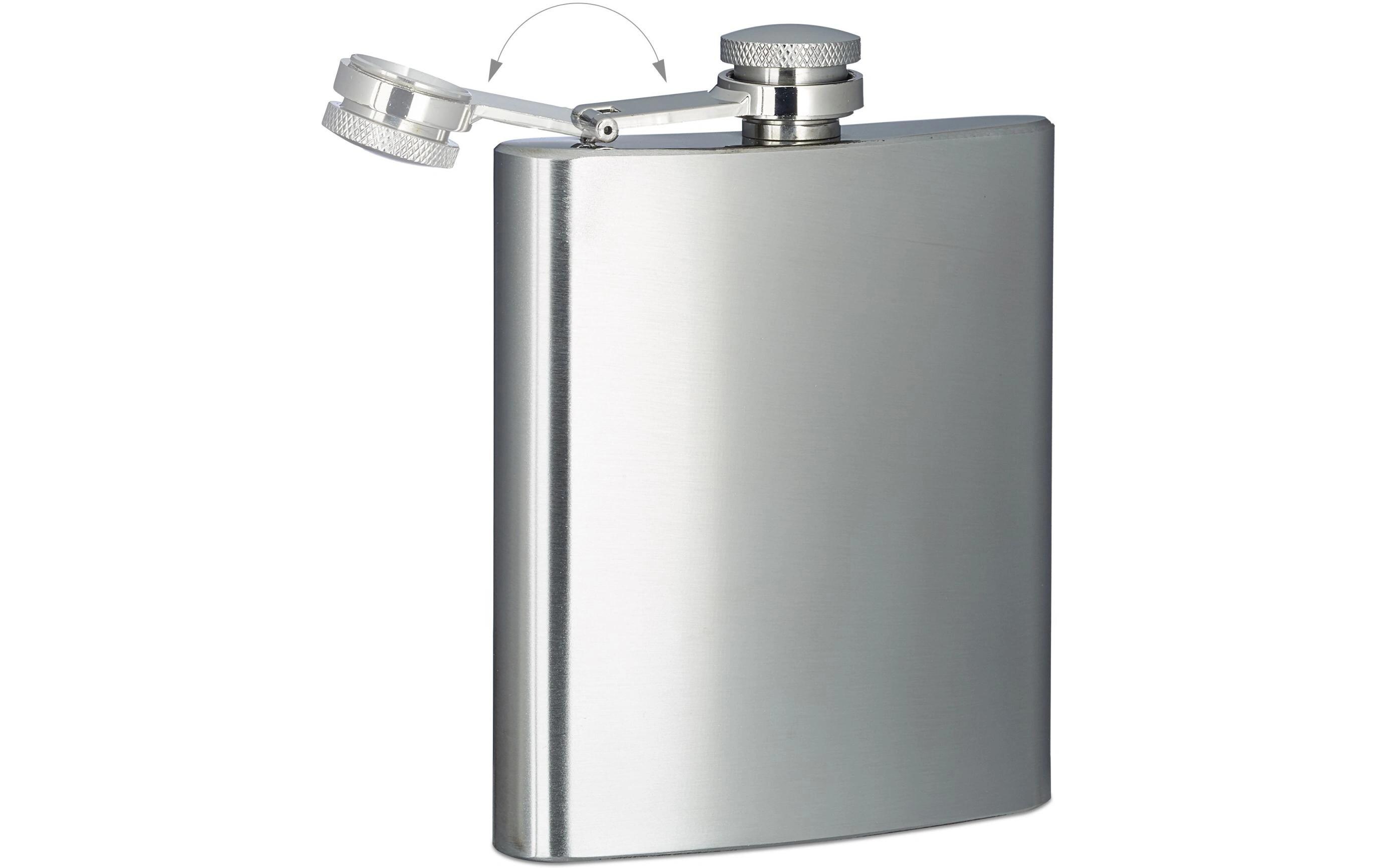 Outdoor-Flachmann Silber, 200 mlFlachmann für die Tasche