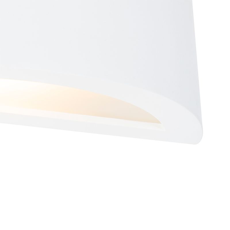 Landelijke wandlamp gips wit - Aurel Novo