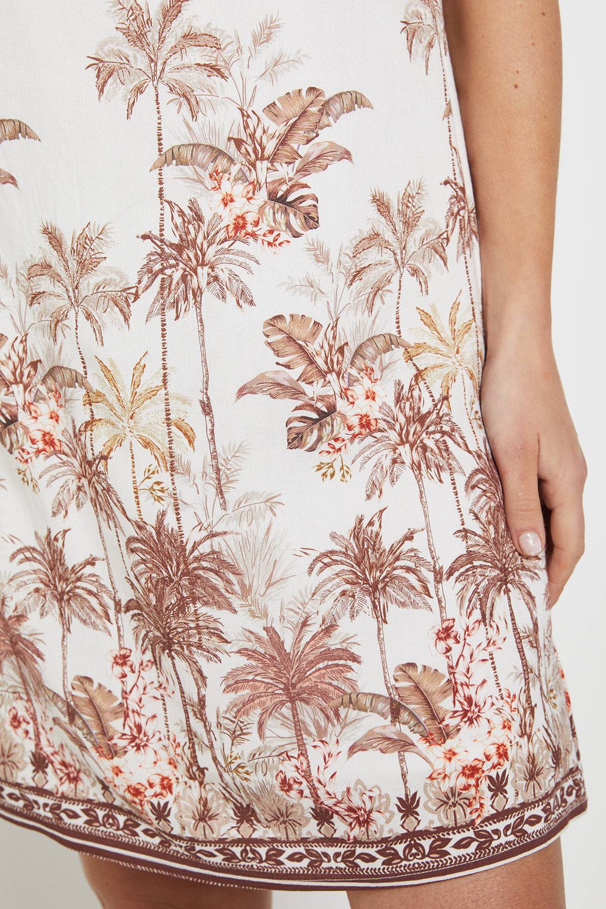Wallis Robe Droite Tropicale D'été Petite