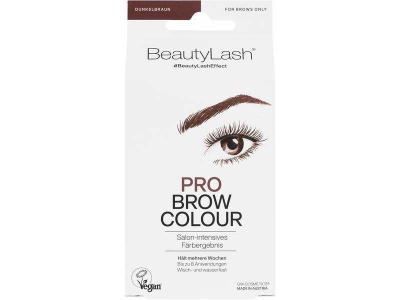 BeautyLash Augenbrauenfarbe Pro Brow Colour dunkelbraun 7 m Veganes Färbeset für die Augenbrauen