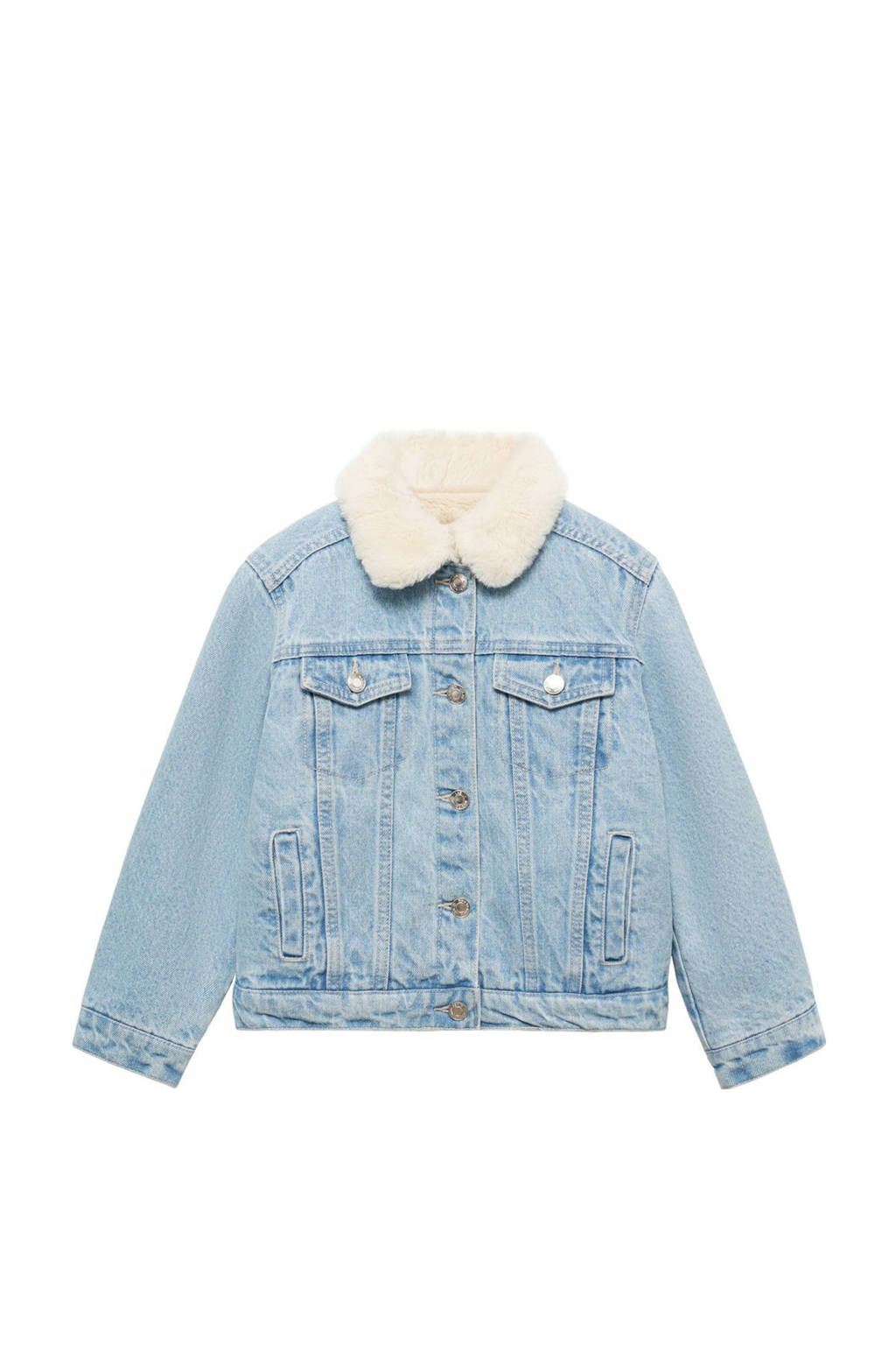 Mango Kids spijkerjas changeant blauw
