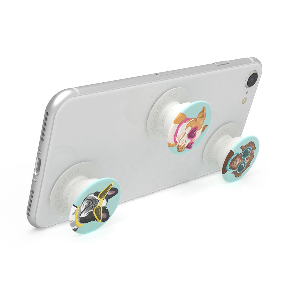 (3er Set) PopSockets - PopMinis Finger Griff Halterung für Smartphones / Tablets (800353) - Posh Pups