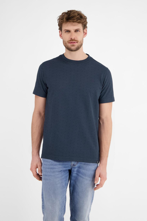 Lerros blauwe heren t-shirt