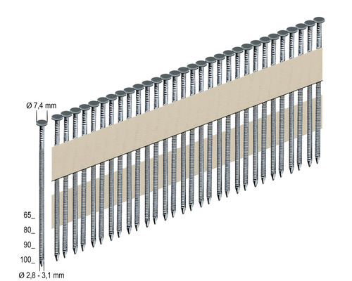 Ronde kopspijkers Prebena RKP28/70BK 2700 st.