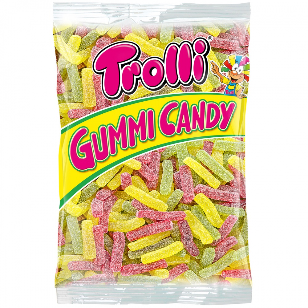 Trolli Saure Stäbchen 1kg Fruchtgummi MHD:16.4.26