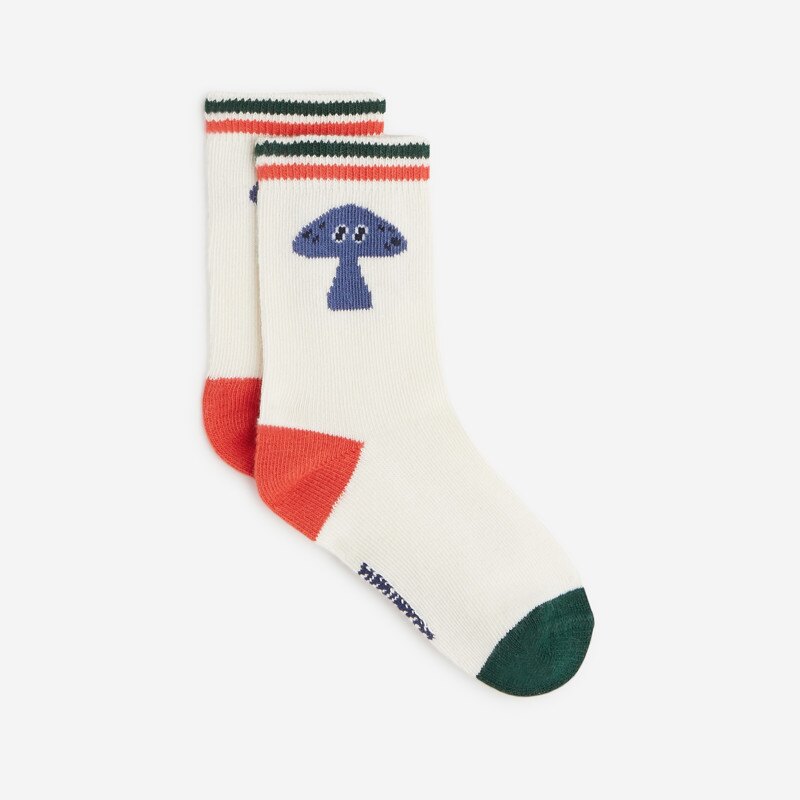 Chaussettes à motifs bébé garçon blanches Catimini Blanc
