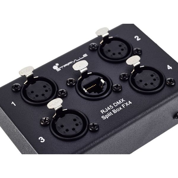 Stairville RJ45 DMX Split Box FX4-5pin