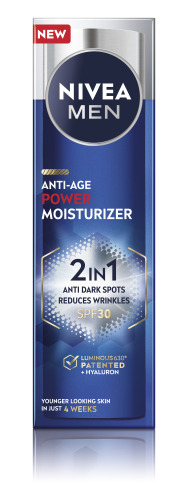 Nivea MEN Feuchtigkeitscreme<br>50 ml, Dispenser, Creme, Luminous630 Anti-Age Power