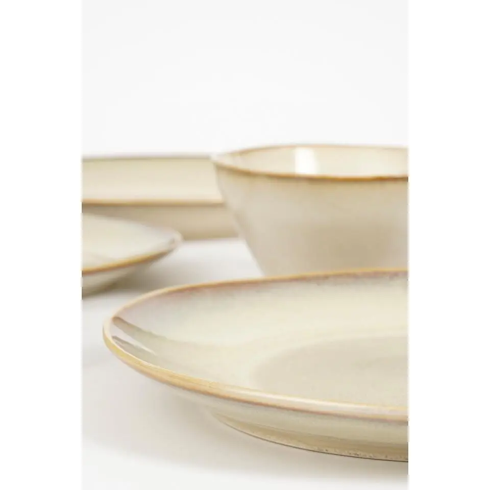 Mica Decorations Racco Serviesset 4 Persoons - Steengoed - Beige