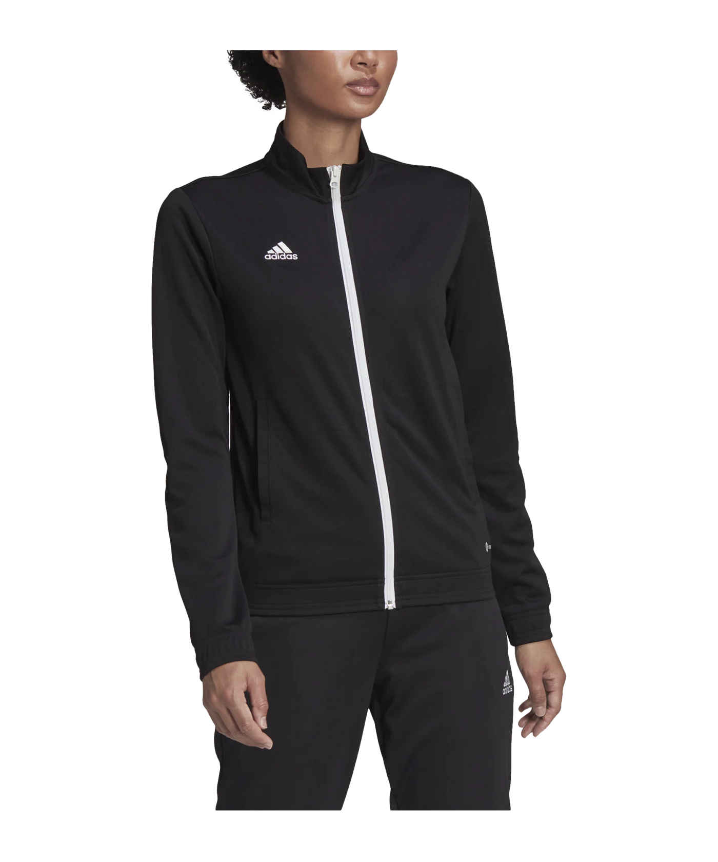 adidas Entrada 22 TK Trainingsjacke Damen Schwarz