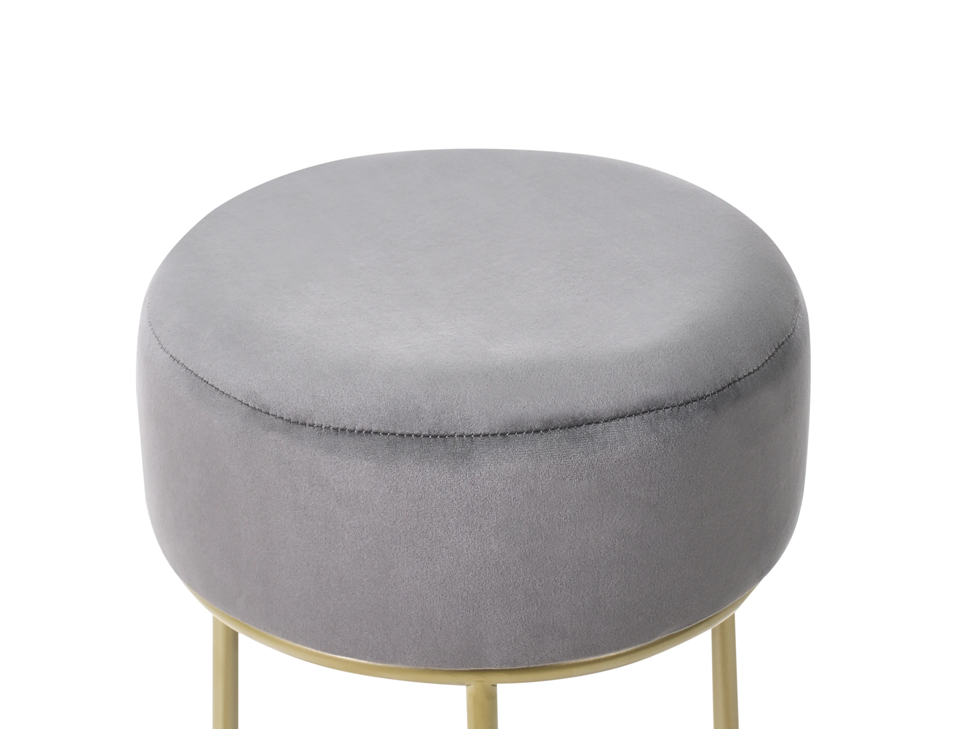 Hocker DELCO Fluweel Grijs