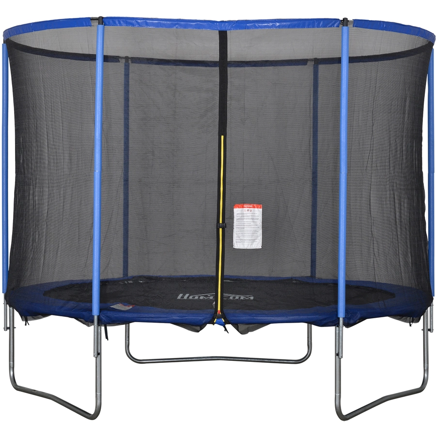 HOMCOM Trampolin mit Sicherheitsnetz blau, schwarz