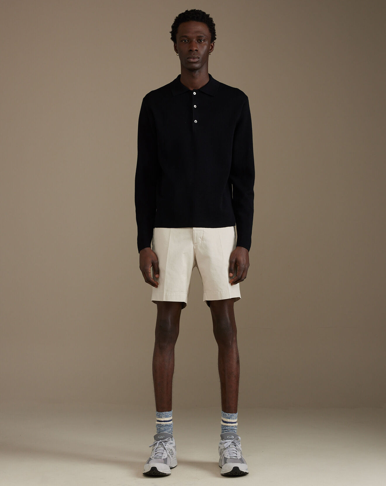 Bellerose Polo 100% Laine Dynay noir