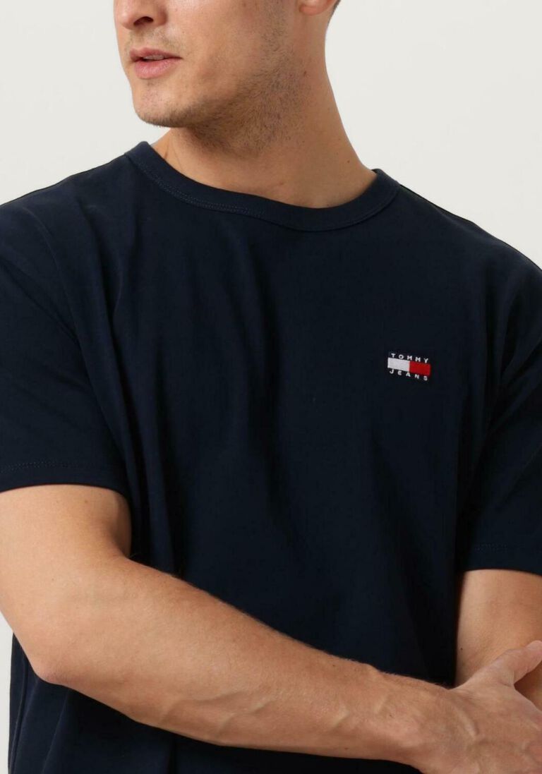 TOMMY JEANS donkerblauwe tommy jeans t-shirt tjm reg badge tee ext