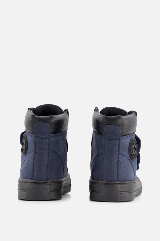 Muyters Velcro Sneakers blauw Imitatieleer