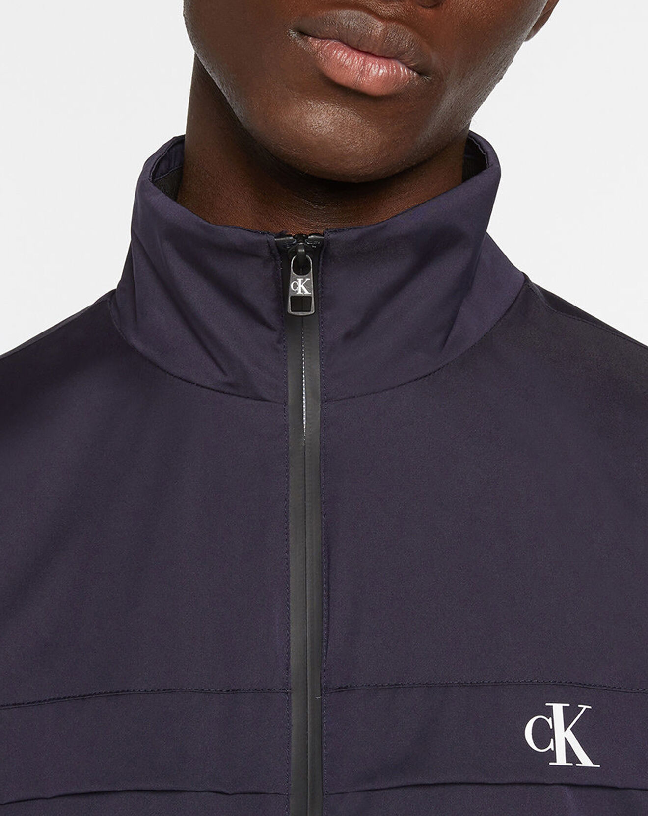 Calvin Klein Jeans Blouson zippé Harrington bleu marine