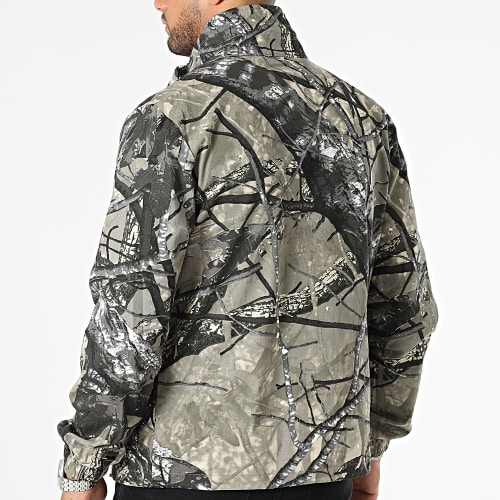 Veste Zippée Vert Kaki Gris Camouflage