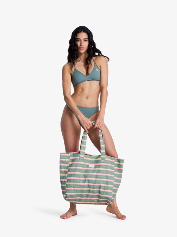 Anti Bad Vibes Grand sac tote Vert Femme