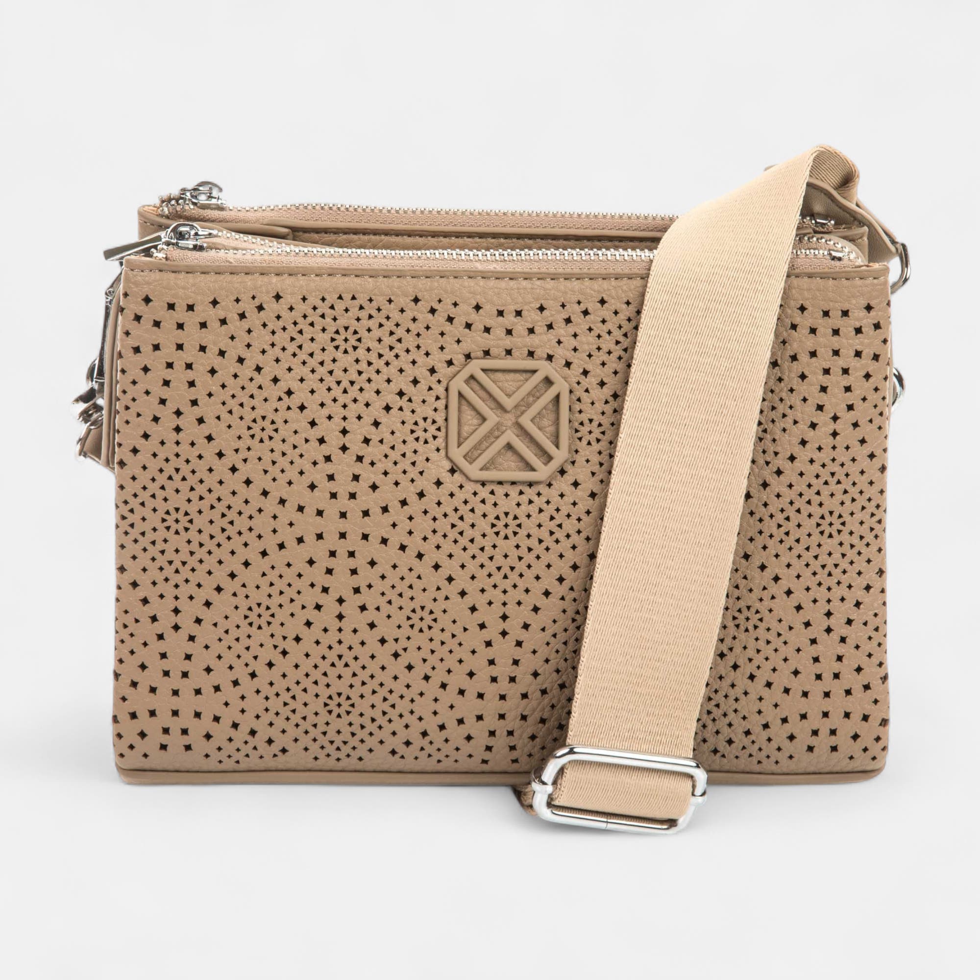 Sac bandoulière taupe