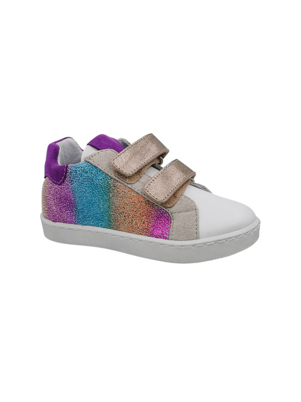 Baskets fille SAKIM Mix Crack Rainbow - Reqins