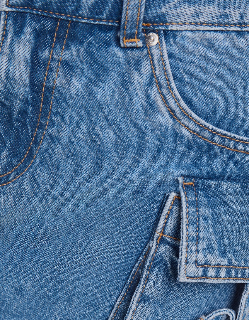 Minissaia cargo jeans