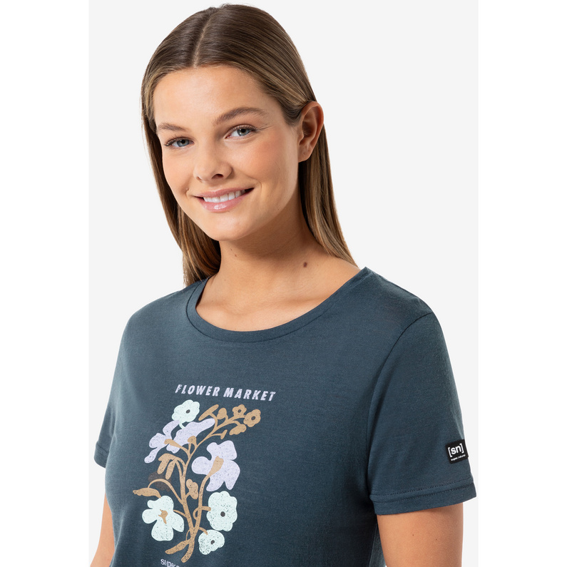Super.Natural Damen Flower Market T-Shirt