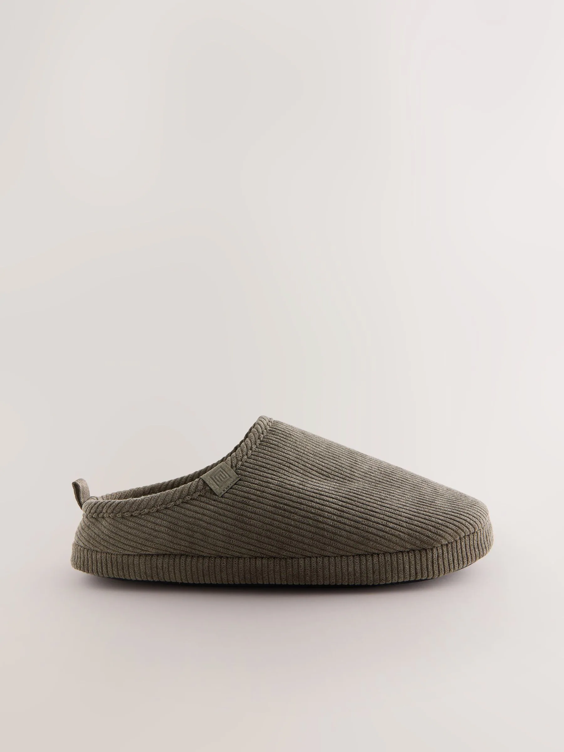 Taupe - Corduroy pantoffelmuiltjes