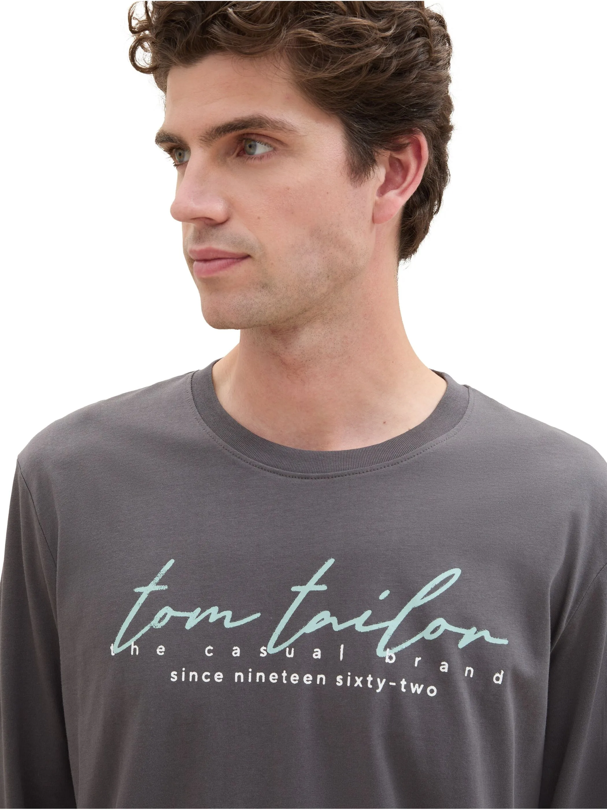 Tom Tailor Herren Langarm-Shirt