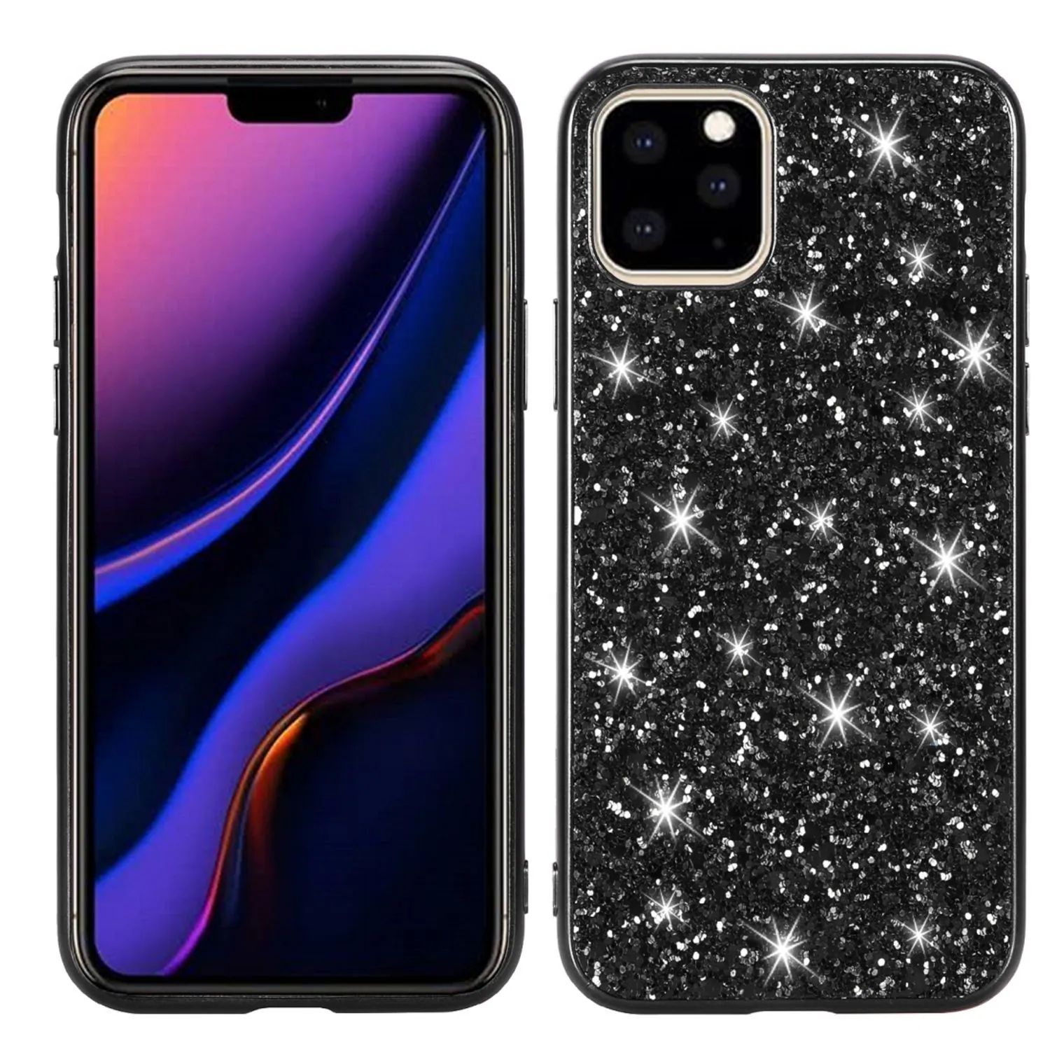 Hülle Handy Schutz für Apple iPhone 11 Case Cover Tasche Etuis Bumper Schwarz