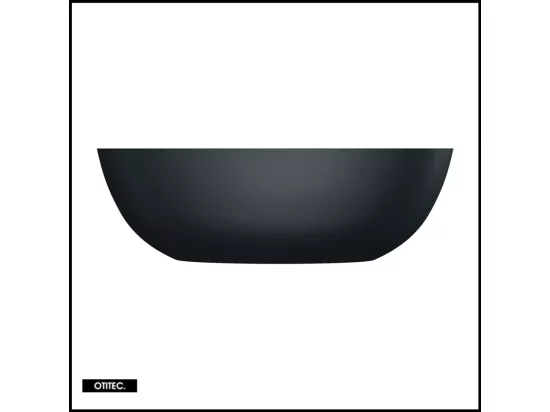 Baignoire Îlot - 175 x 78 cm - SHELL - NOIR MAT - avec SIPHON INCLUS