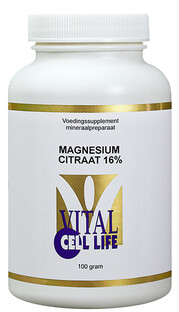 Vital Cell Life Magnesium Citraat 16% Poeder 100GR