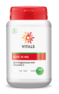 Vitals IJzer 25mg Capsules 100CP