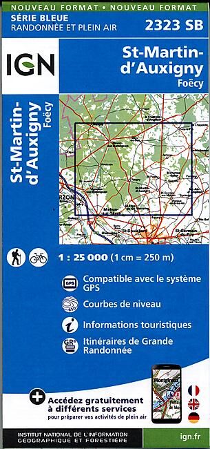 IGN - 2323 SB ST MARTIN D AUXIGNY 1 25 000