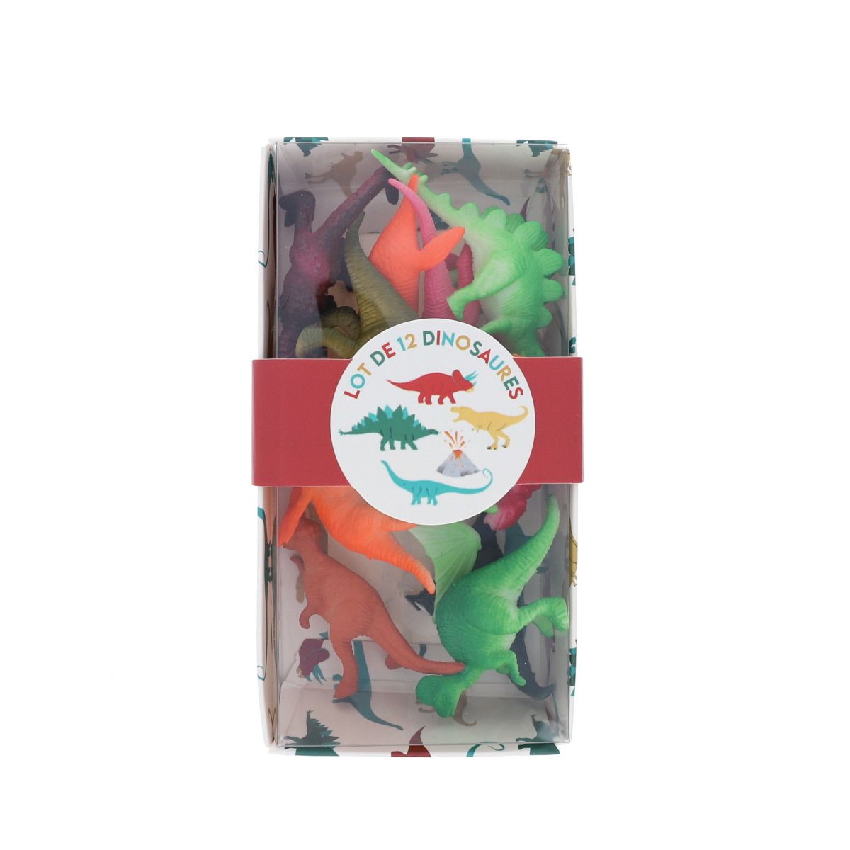 Lot de 12 dinosaures Mercredi et Patati