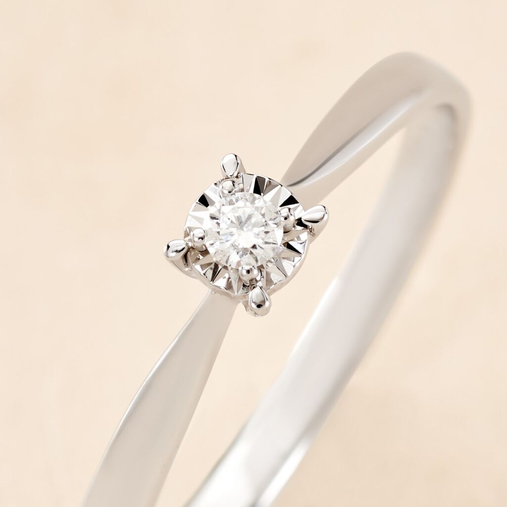 Bague Diamotion Or Blanc Diamant