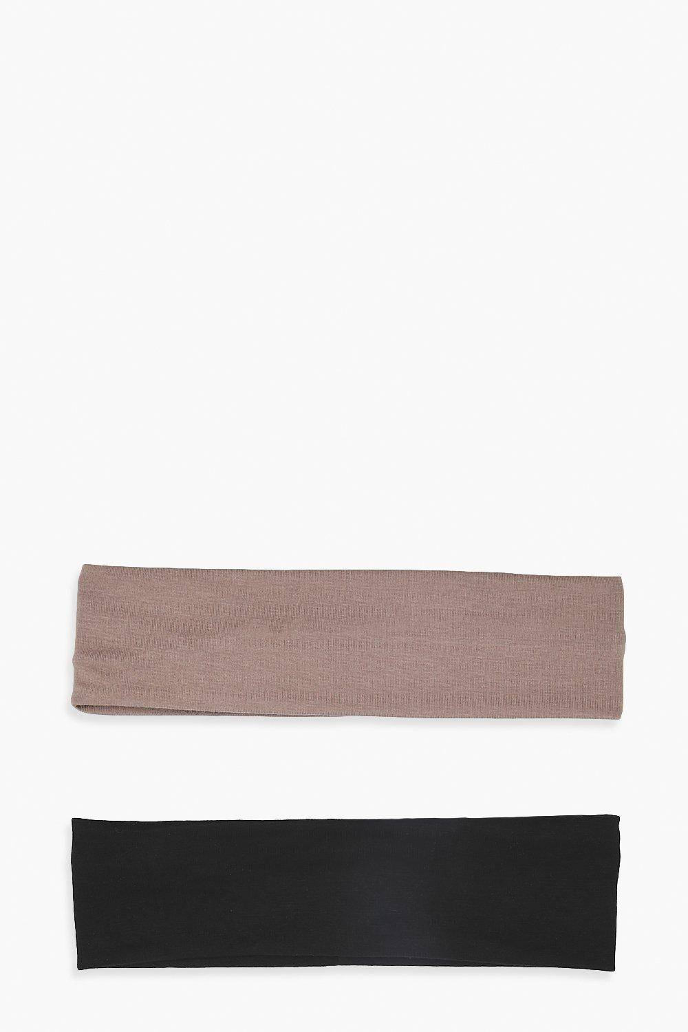 boohoo Lot De 2 Bandeaux Larges En Jersey