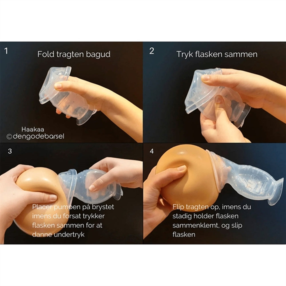 Haakaa Brystpumpe & Flaske 160Ml Grey Gen 3.