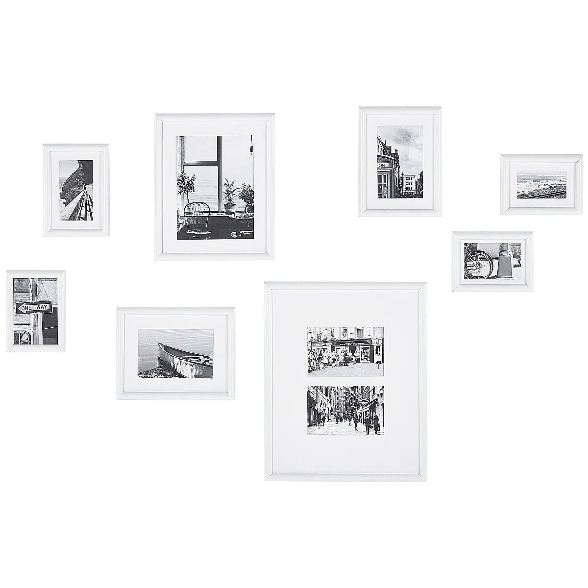 BELIANI Cadre photo GARANGO - Blanc Urbain Maritime